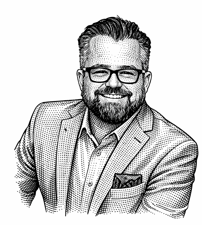 Scott Shinn — crosshatch illustration portrait